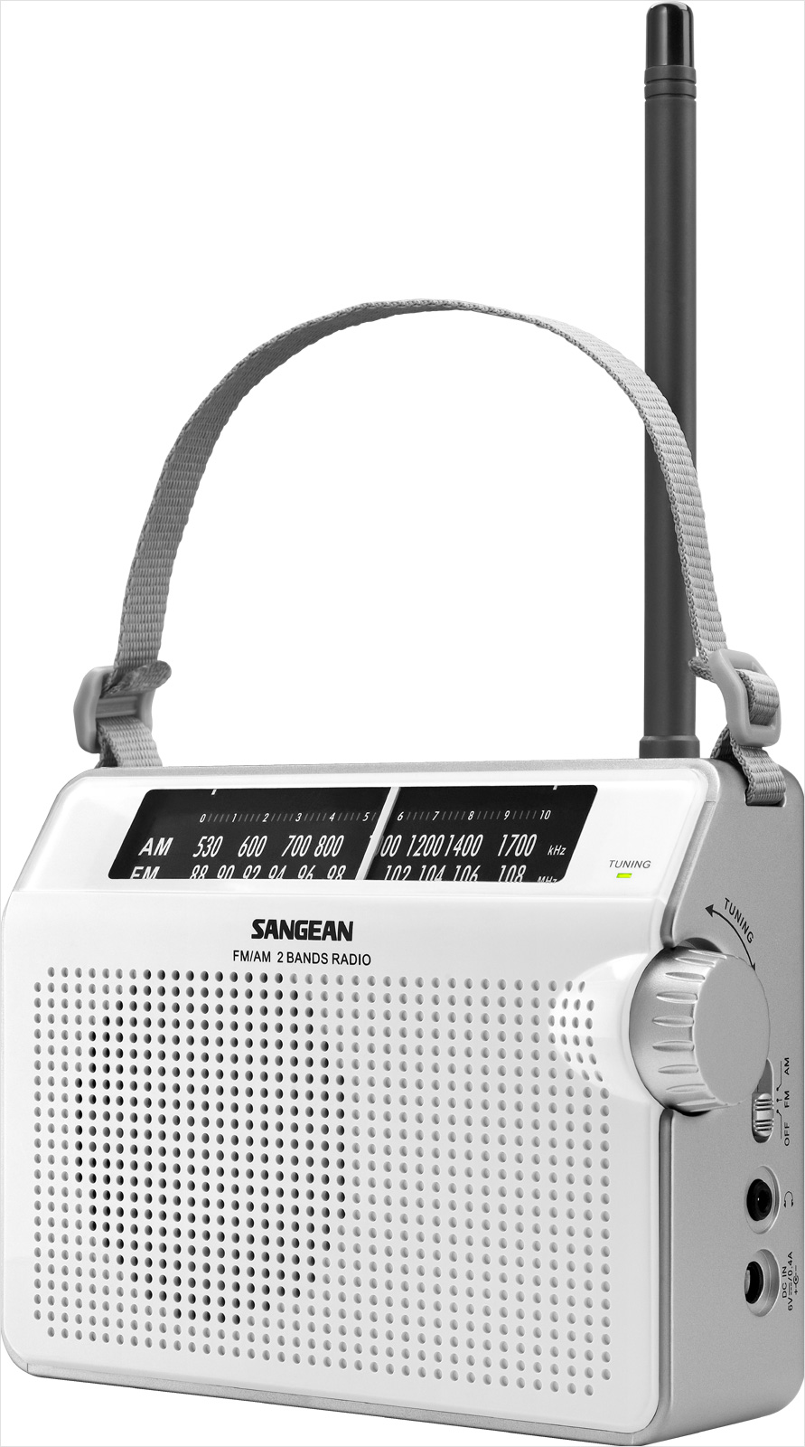 Radio portable AM / FM à syntonisation analogique PR-D6 - PR-D6WH - Sangean