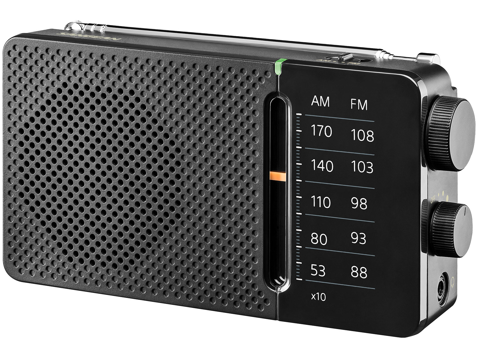 Radio de poche AM / FM avec haut-parleur intégré SR-36