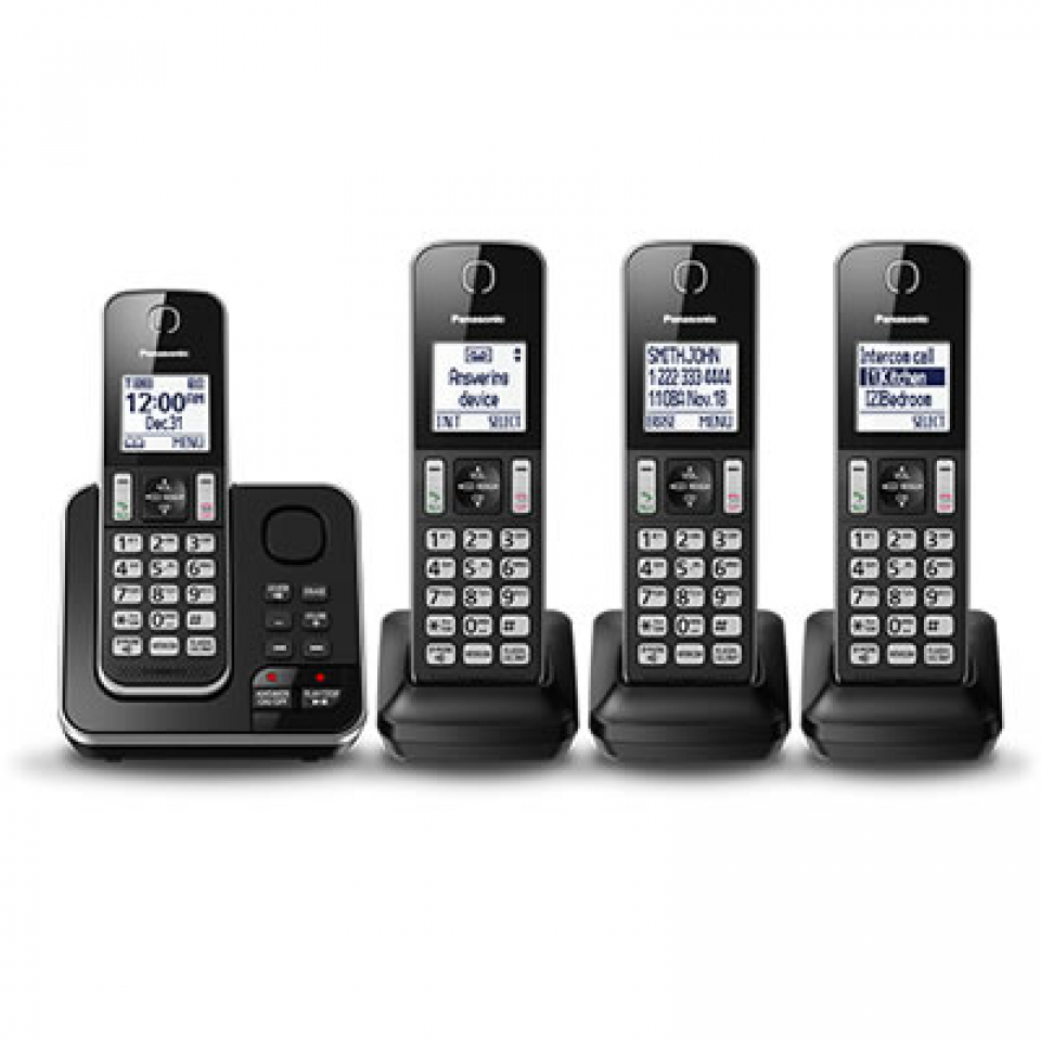 Système téléphonique sans fil numérique avec répondeur Panasonic - KXTGD394 - Panasonic
