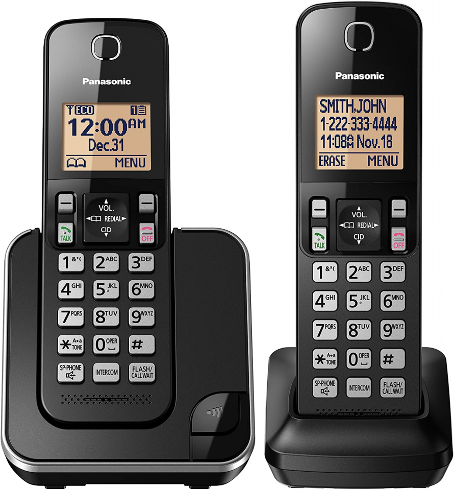  - Téléphone Sans Fil 2 combinés sans répondeur - Panasonic