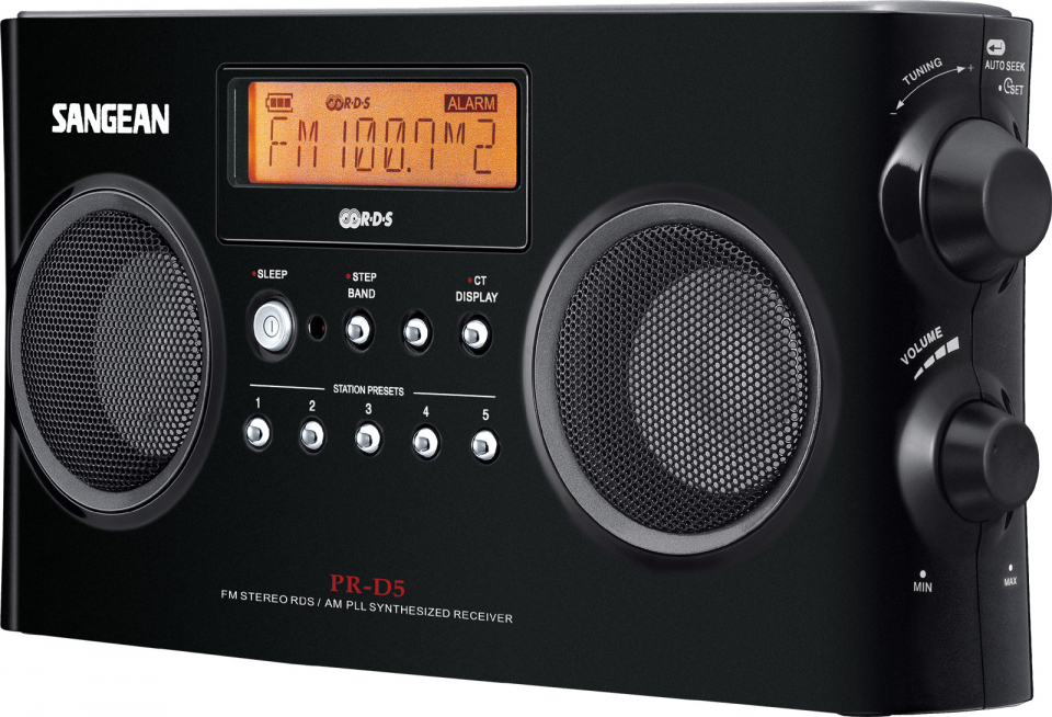 Radio portable AM / FM - Stéréo RBDS PR-D5 - PRD5BK - Sangean